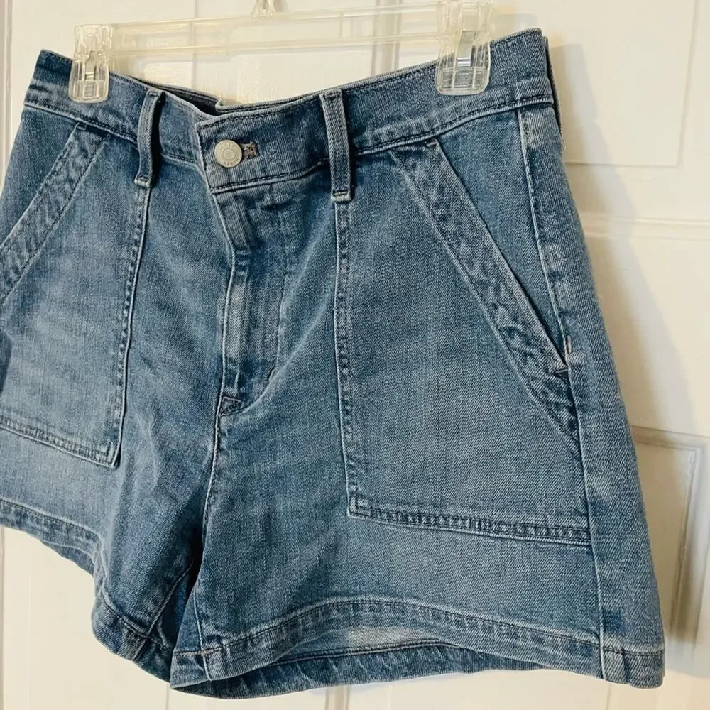 J Crew Utility High Rise Denim Shorts